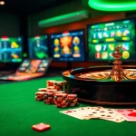 Experience the thrill of casino en ligne argent réel with luxury poker chips and roulette wheels.