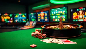 Experience the thrill of casino en ligne argent réel with luxury poker chips and roulette wheels.