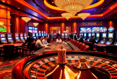 Intense players strategizing at PG88 casino tables, highlighting thrilling gaming moments.