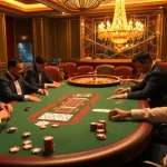 Experience the thrill of gambling at CM88's luxurious poker table.