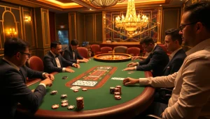 Experience the thrill of gambling at CM88's luxurious poker table.