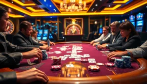 Experience luxury and excitement at https://c168.works/ with a thrilling poker game in progress.
